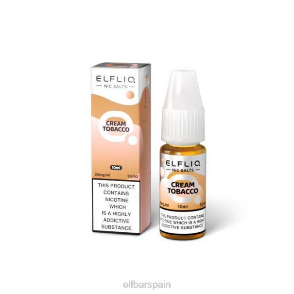 elfbar elfliq crema tabaco sales nic -10ml-20 mg/ml 8LFB212