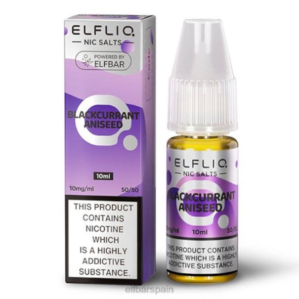 elfbar elfliq sales nic - anís de grosella negra - 10ml-10 mg/ml 8LFB177