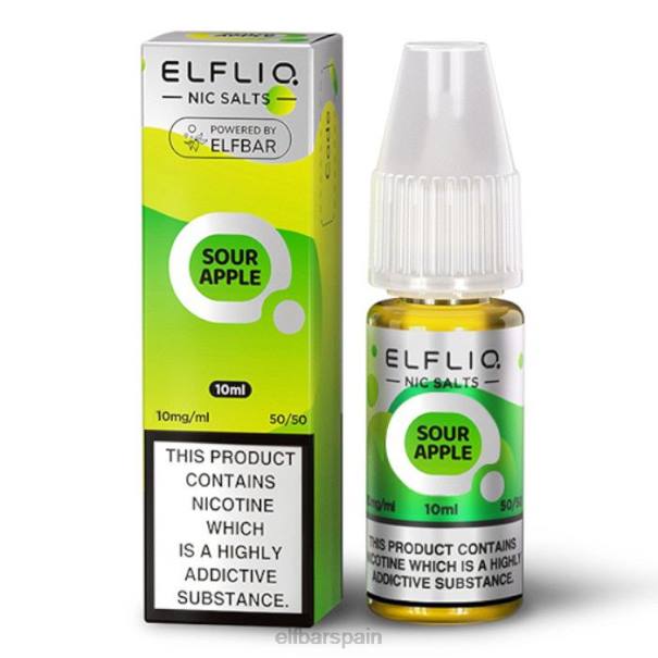 elfbar elfliq sales nic - manzana ácida - 10ml-10 mg/ml 8LFB169