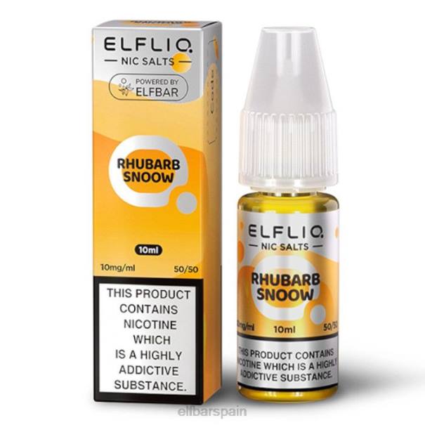 elfbar elfliq sales nic - ruibarbo nieve - 10ml-10 mg/ml 8LFB171