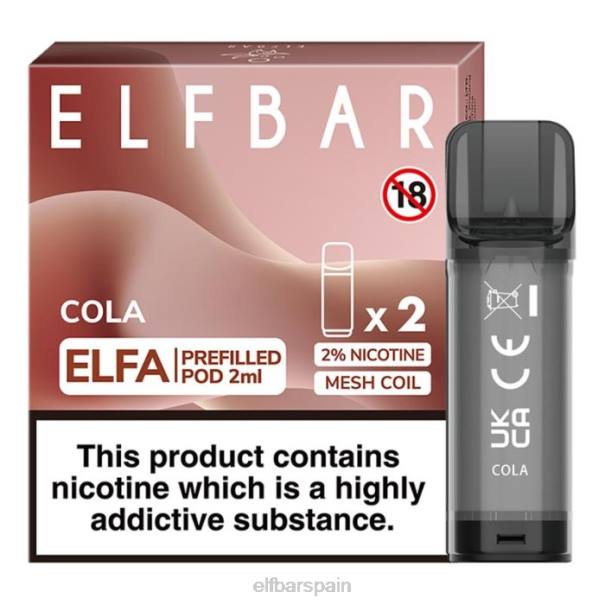 cápsula precargada elfbar elfa - 2 ml - 20 mg (paquete de 2) 8LFB109reajuste salarial