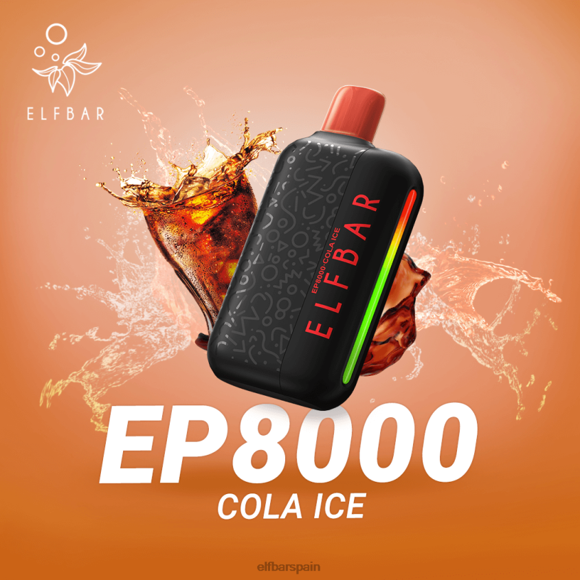 vape desechable nuevos soplos ep8000 VD2T663 ELFBAR hielo de cola